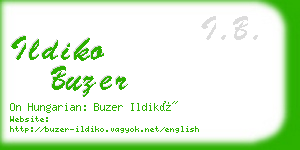 ildiko buzer business card